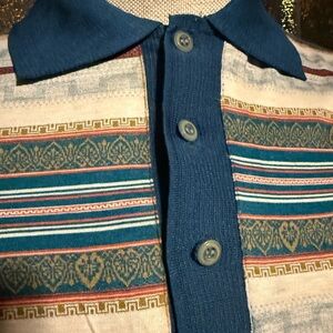 Men's Multicolor Tribal Patterned polo